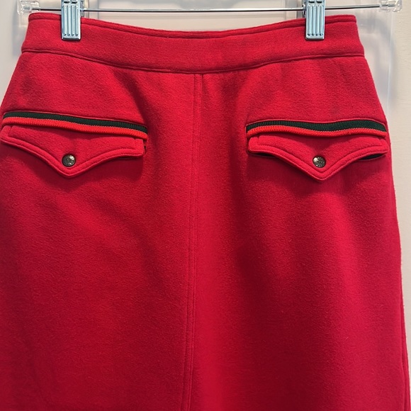Vintage Early 1970’s Gucci Red Jersey Skirt - Picture 2 of 15